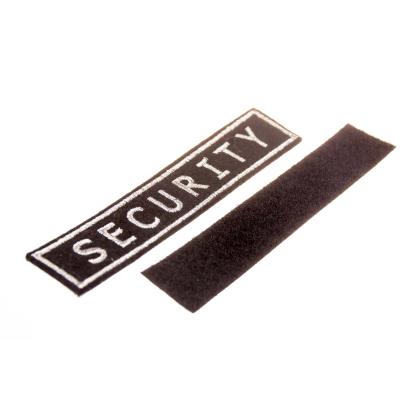 Где купить Нашивка SECURITY Поле черное, Буквы серебро, Кант серебро на липучке в Москве недорого