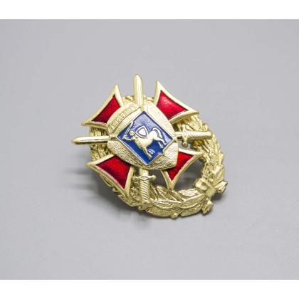 Где купить знак нагрудный значок  ВДВ 106  гвардия ( дивизия ) красный ( в венке ) в Москве недорого с доставкой по России
