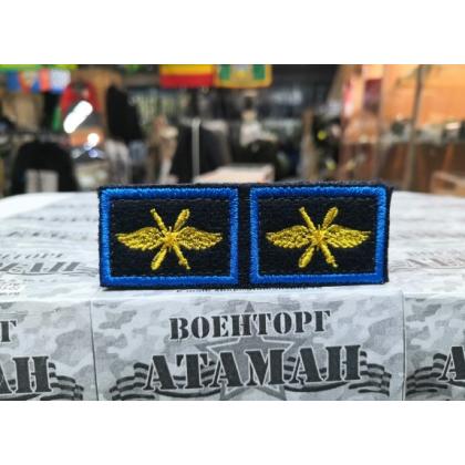 Нашивка петличная  Авиация ВВС (цветная)  купить в москве военторг атаман