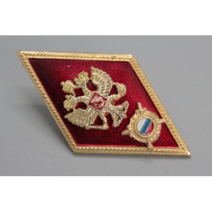 Где купить Значок металлический знак о образовании Ромб МВД  ВШМ (высшая школа милиции) в Москве недорого с доставкой по России 