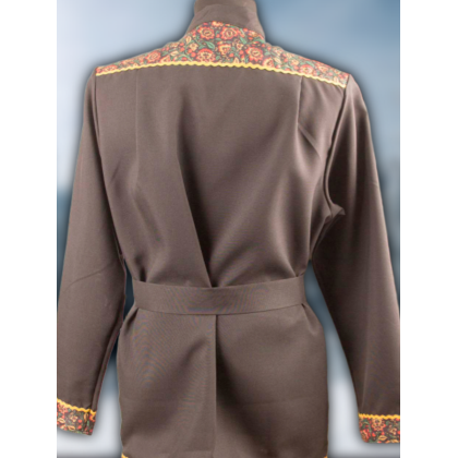 Где купить Косоворотку Праздничную, цвет черный , рисунок 16 в Москве недорого