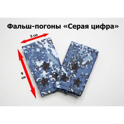 Где купить Фальшпогоны Серая цифра (вышитый) полковник в Москве недорого с доставкой по России