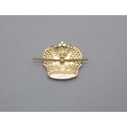 Где купить Эмблему (знак) петличную (петлица) Корона золотая на погоны, ( на усах) в Москве недорого с доставкой по России