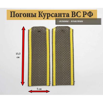 Где купить армейские Погоны оливковые курсантов ( МО ВС РФ ) Курсант. Без К  ( пластик ) 14 см в Москве недорого