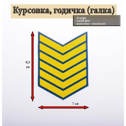 Где купить галка 6 год пластизоль желтый на голубом (МЧС)  Курсовку годичку в Москве недорого