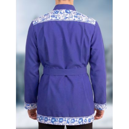 Где купить Косоворотку Праздничную, цвет василек, рисунок 15 в Москве недорого