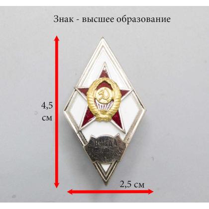 Где купить знак о высшем образовании Значок Высшая Медедицинская Академия им. С.М. Кирова (ромб СССР) гор.эм. в Москве недорого с доставкой по России