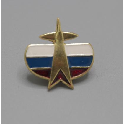 Где купить фрачный значок знак Фрачник Космические войска (триколор) в Москве не дорого с доставкой по России