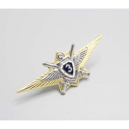 Где купить Нагрудный знак классность Нового. обр  ВС.РФ. офицерский - 3 (синий)  военторг Атаман Москва доставка дешево