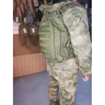 Где купить Тактическая сумку - рюкзак однолямку через одно плечо , мод.446 , цвет Олива в Москве в интернет магазине Атаман недорого рядом со мной