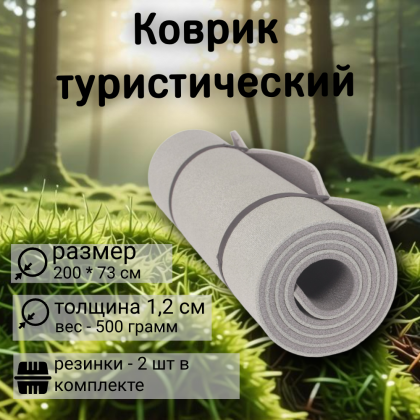Где купить Коврик туристический  Лонг 10 (длина 2000 ширина 730  толщина 10) в Москве недорого с доставкой по России