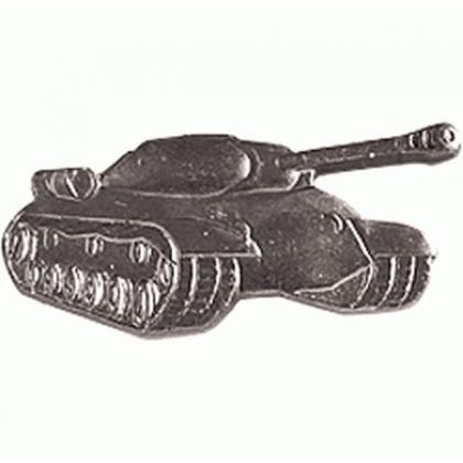 Эмблема петличная металлическая Танковые войска нового образца защитная (правая)