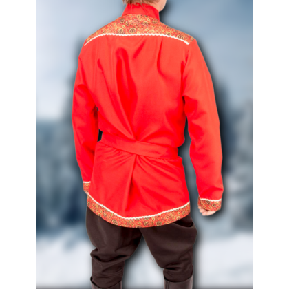 Где купить Косоворотку, русскую рубаху,красную, рисунок 6 в Москве недорого