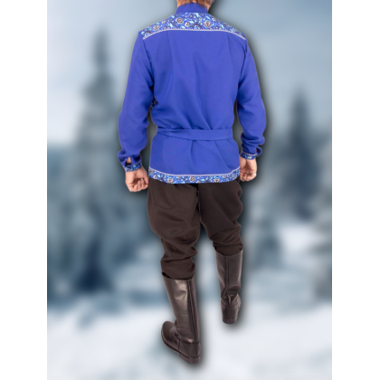 Где купить праздничную Косоворотка Раз-гуляй, василек, рисунок 1 в Москве недорого