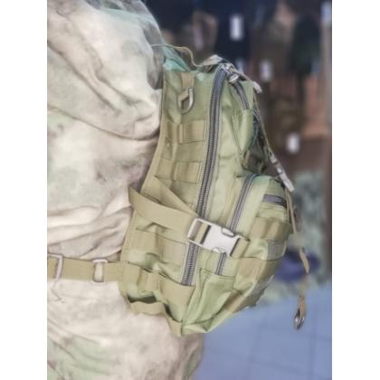 Где купить Тактическую сумку - однолямочный  рюкзак военной расцветки , мод.423 , цвет Олива, в Москве в интернет магазине военторг