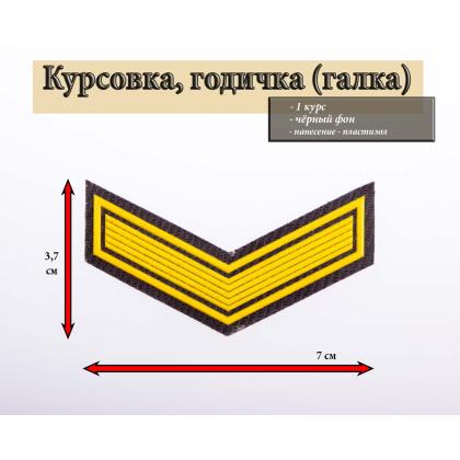 Где купить галка 1 год пластизоль на черном (с просветами), Курсовка годичка в Москве недорого