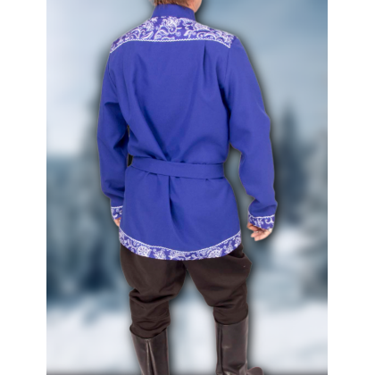 Где купить Косоворотку Раз-гуляй, василек, рисунок 2 в Москве недорого