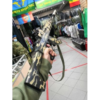 Автомат AK 12 с ремнем, деревянный, сувенирный  купить в москве военторг атаман
