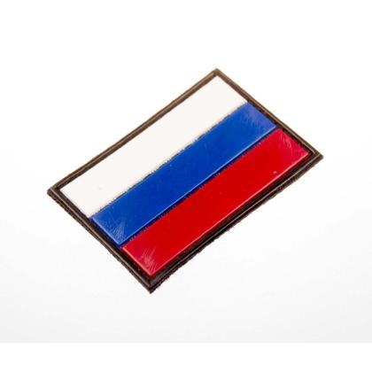 Где купить Шеврон - нашивку - патч - нарукавный флаг Триколор ( 6х4 ) , ПВХ, на липучке в Москве недорого с доставкой по России
