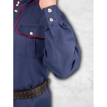 Где купить Гимнастерку смесовую синего цвета, с красным кантом с красным кантом