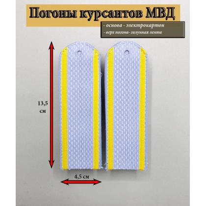 Где купить Погоны серо-голубые курсант  Полиция (МВД) в Москве недорого с доставкой по России