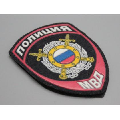 Где купить Шеврон (с липучкой) пластизолевый Полиция МВД Охрана общественного порядка ( Приказ №777 )в Москве недорого рядом со мной с доставкой 
