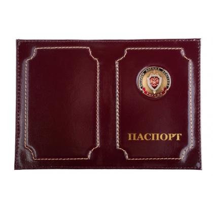 Обложка на паспорт с металлической эмблемой Ветеран боевых действий ФСБ купить в москве в  интернет магазине военторг