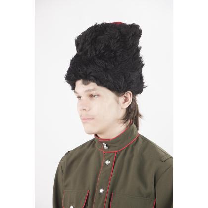 Где купить Папаху из овчины натуральной цвет Черный в Москве недорого с доставкой по России