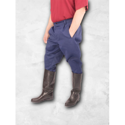 Где купить Брюки в сапоги смесовые синие без лампаса  в Москве недорого