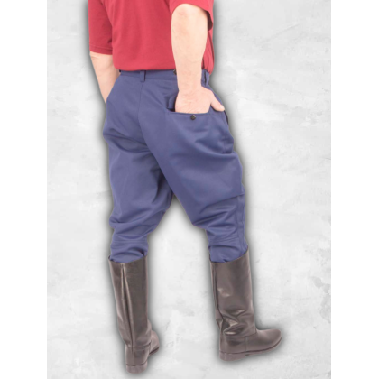 Где купить Брюки в сапоги смесовые синие без лампаса  в Москве недорого