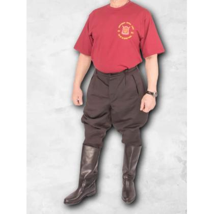 Где купить Брюки в сапоги - галифе смесовые черные без канта - без лампаса для казаков в Москве недорого