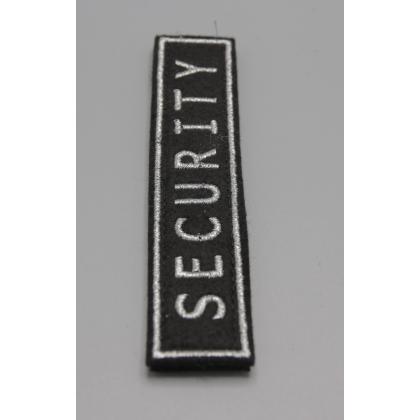 Где купить Нашивку SECURITY Поле черное, Буквы серебро, Кант серебро на липучке в Москве недорого с доставкой по России