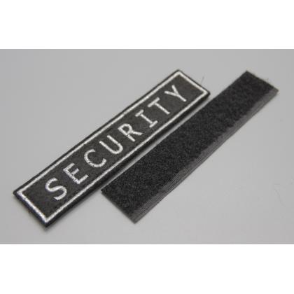 Где купить Нашивку SECURITY Поле черное, Буквы серебро, Кант серебро на липучке в Москве недорого с доставкой по России
