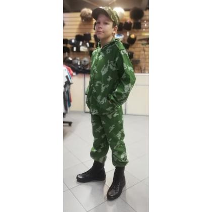 Маскхалат Партизан, костюм летний кадетский, расцветка Березка светлая, для занятий спортом и активного отдыха купить в Москве недорого