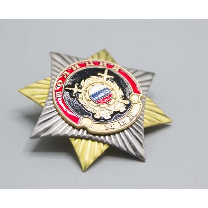 Где купить нагрудный знак значок  Орден-звезда Полиция ( ВОХР ) в Москве недорого рядом со мной