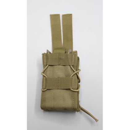  Где купить Подсумок ОЛИВА для 2х магазинов АК molle пластиковые вставки в Москве недорого с доставкой по России