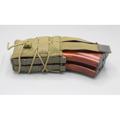  Где купить Подсумок ОЛИВА для 2х магазинов АК molle пластиковые вставки в Москве недорого с доставкой по России