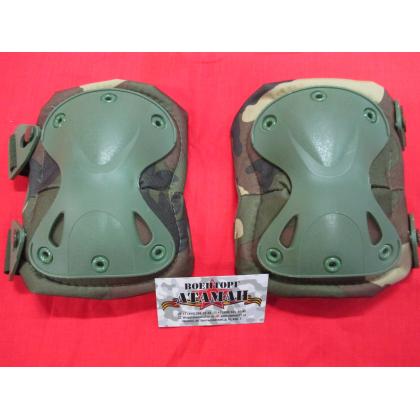 Комплект наколенники и налокотники Tactica 7.62 X-Form, цвет Вудланд (Woodland) купить дешево москва военторг атаман
