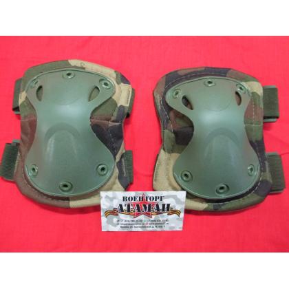 Комплект наколенники и налокотники Tactica 7.62 X-Form, цвет Вудланд (Woodland) купить дешево москва военторг атаман