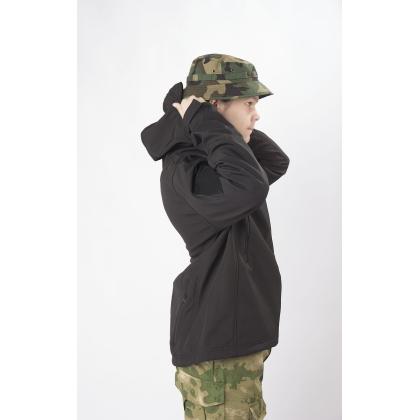 Где купить тактическую Куртка Классик (Софт Шелл - soft shell jacket), цвет Черный , в Москве недорого с доставкой по России