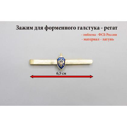 Где купить Зажим (заколку, закрепку) для форменного галстука ФСБ России ( темно-синий ) в Москве недорого с доставкой по России