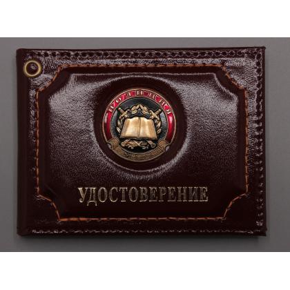 Где купить Обложку на удостоверение металлическая эмблема Полиция Образовательные учреждения в Москве недорого с доставкой по России