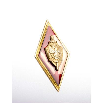 Где купить знак Значок металлической Ромб КГБ-ФСБ (красный ромб с накладной эмблемой) в Москве недорого