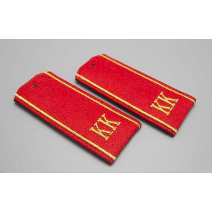 Где купить Погоны ( кадетские ) на красном сукне КК вышитые ( Золото ) металлизированной нитью (12 см ) в МОскве