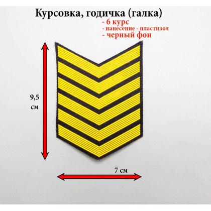 Где купить курсовку годичку галкой  6 лет курс пластизоль на черном, Курсовка для колледжа училища кадетского корпуса в Москве недорого 