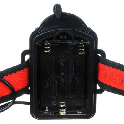 Где купить ЧИНГИСХАН Фонарь налобный, 1 XPE LED, с фокусировкой, 3хААА, 2 режима, пластик  военторг Атаман Москва доставка дешево