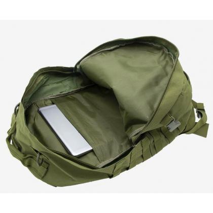 Где купить Рюкзак Тактика (система МОЛЛЕ, с поясной сумкой), 40 л , мод. 065, цвет Олива в Москве недорого в магазине тактических рюкзаков