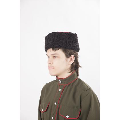 Где купить Кубанку из каракуля натурального чёрного цвета для казаков в Москве недорого с доставкой по России