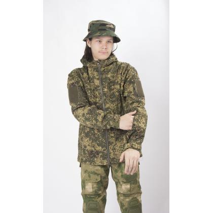 Где купить тактическую Куртку Классик (Софт Шелл - soft shell jacket), расцветка Цифра (Пиксел) в Москве недорого с доставкой по России