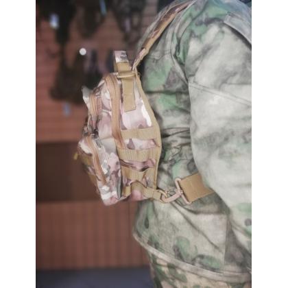 Тактическая сумка (однолямочный рюкзак) (мод.407), цвет мультикам  купить в москве военторг атаман